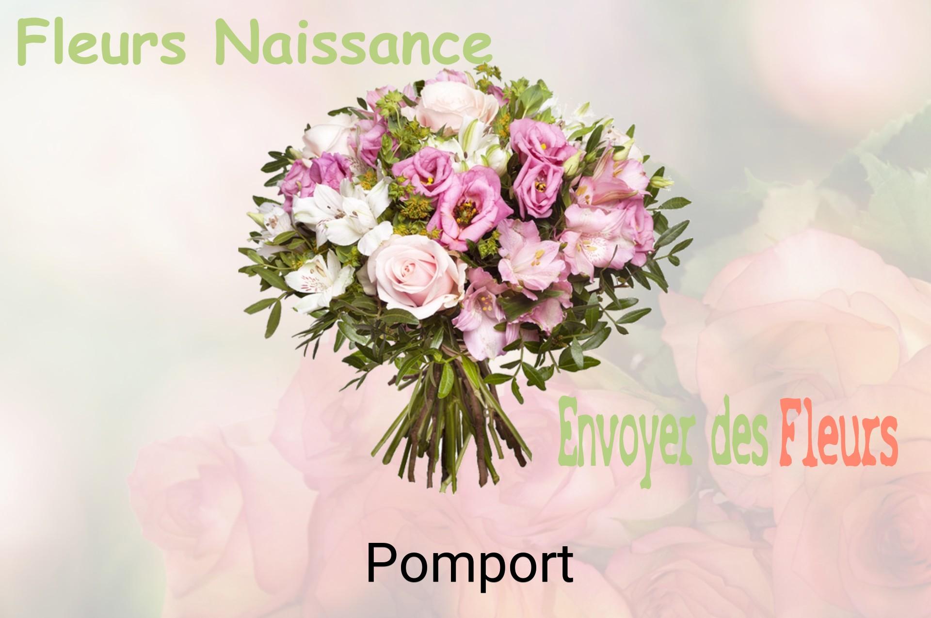 Bouquet de fleurs de naissance livré à Pomport