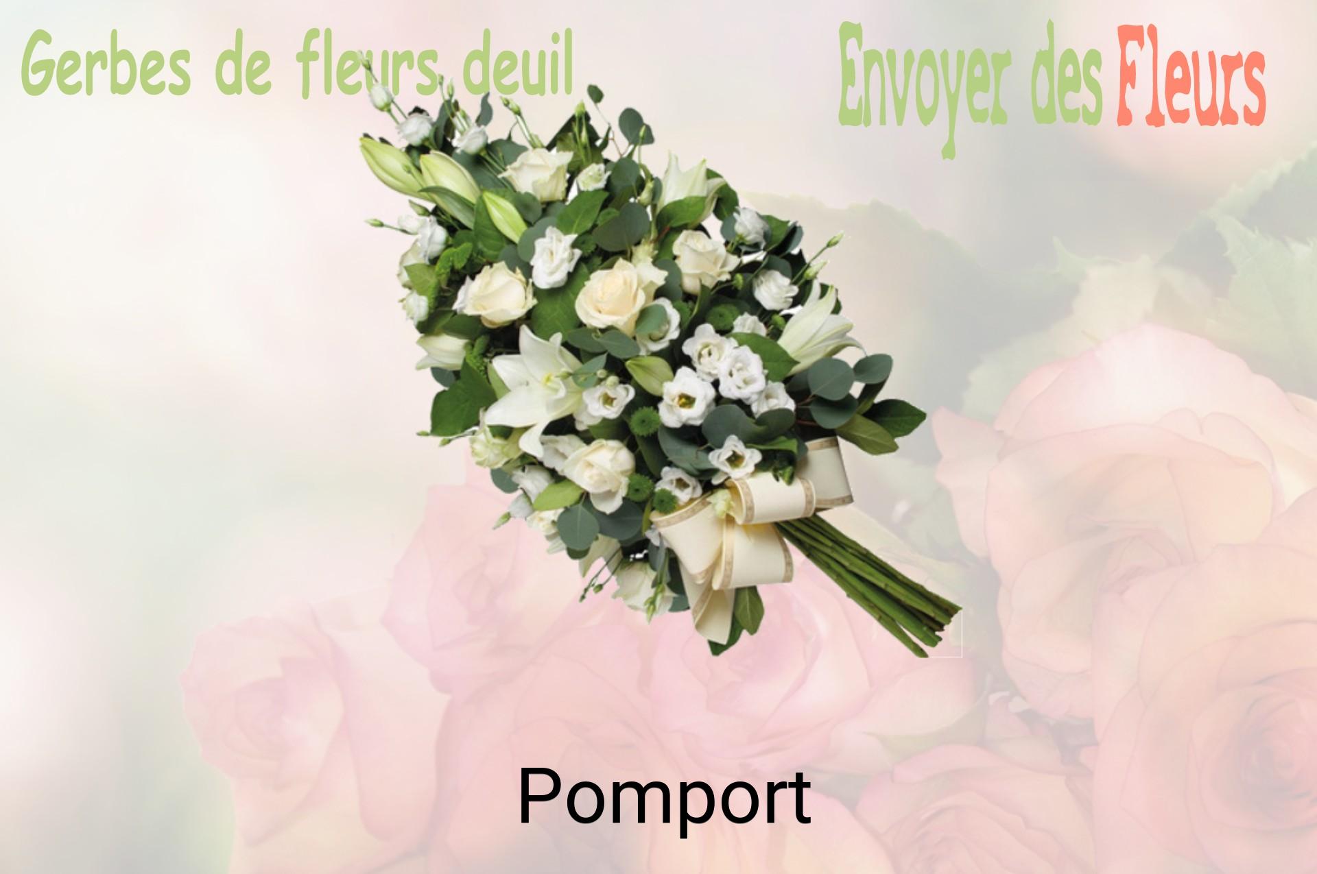 Gerbe de fleurs de deuil livrée à Pomport
